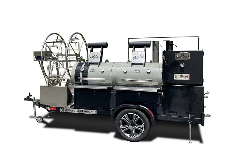 Carretinha Gran Pan-americana Master 24" Smoker, Parrilla, Pia e Roda Gigante