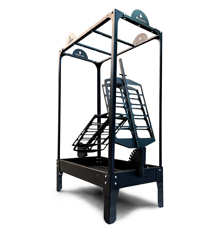 Estação Fogo de Chão Compacta Deretti com 2 espetos