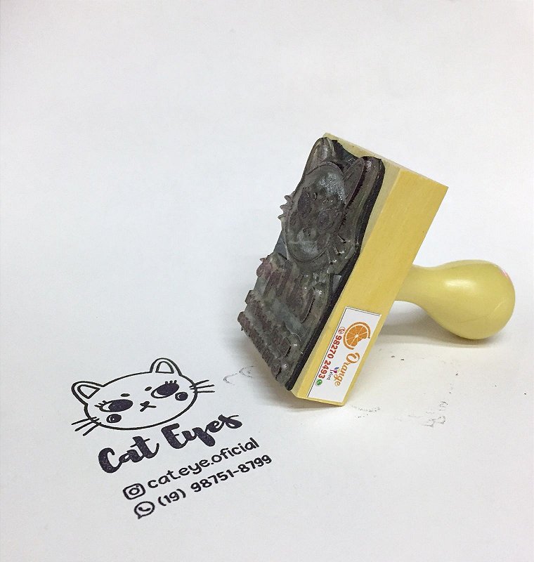 Carimbos Personalizados - 6x6 - Gráfica Orange Print