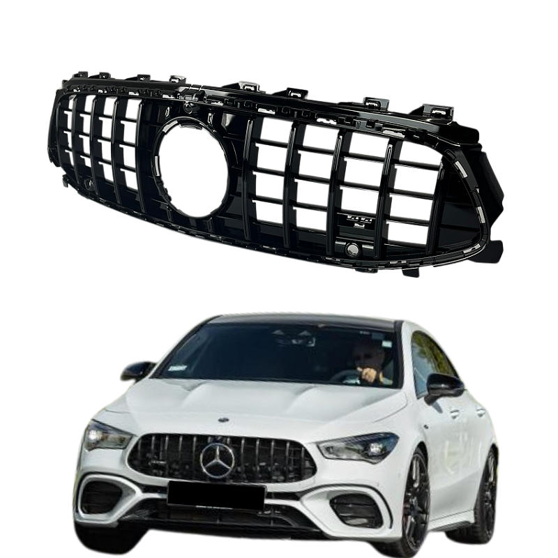 Grade Frontal Mercedes CLA AMG GTR Preto Metálico CLA200 45 - Veon