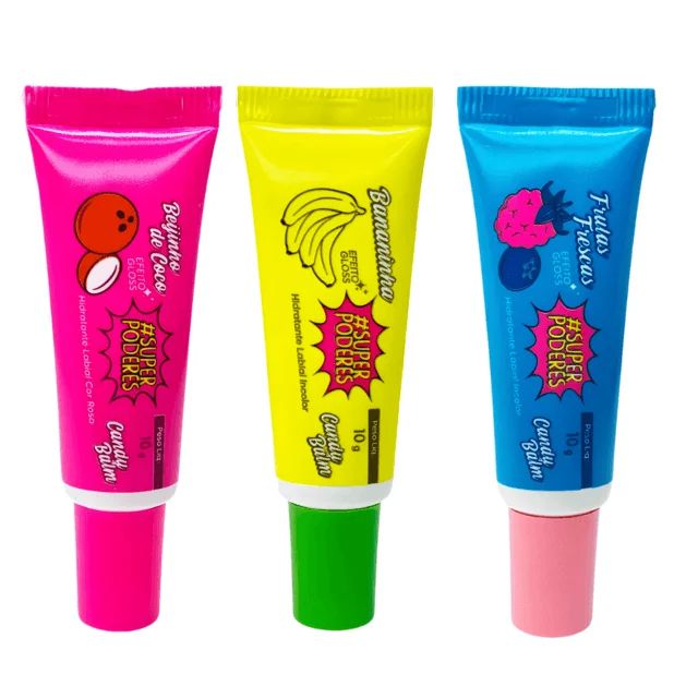 Hidratante Labial Candy Balm Super Poderes Cílios de boneca makeup