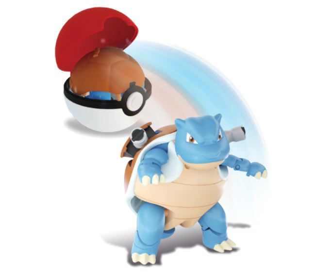 Boneco Brinquedo Articulado Blastoise Pokémon Pokébola PokeBall em