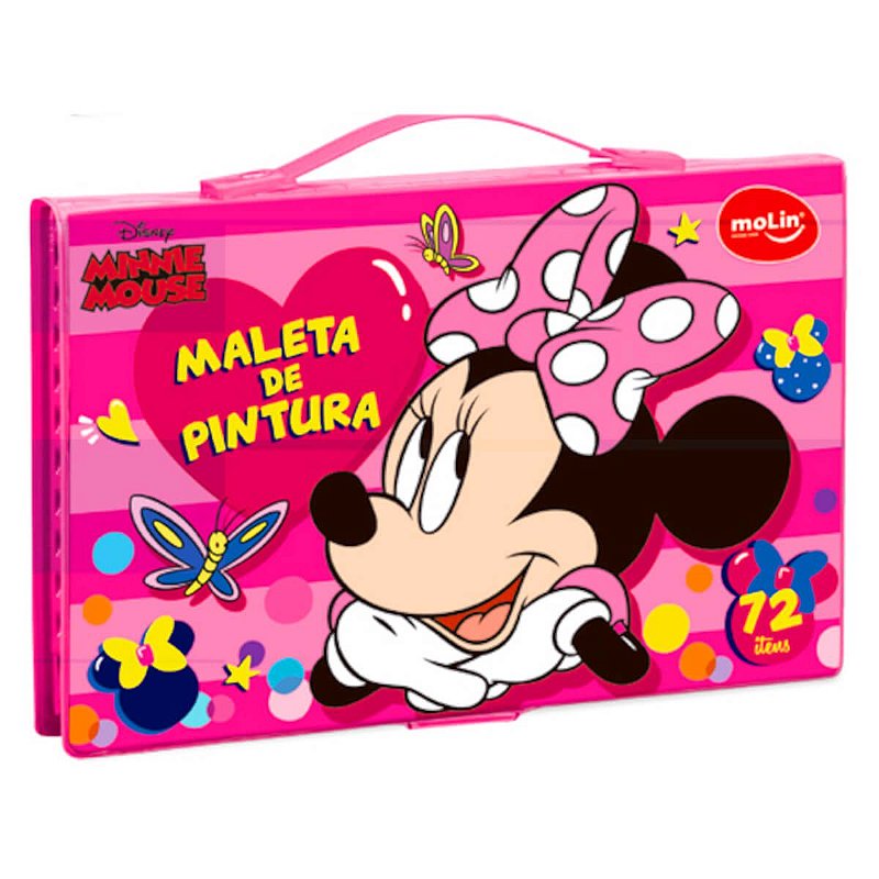 Maleta Pintura Minnie 72 Itens - Molin - Canetinha Infantil