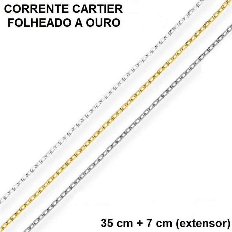 Corrente Folheada a Ouro