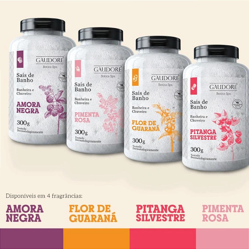 Sais de Banho (Banheira ou esfoliação corporal)