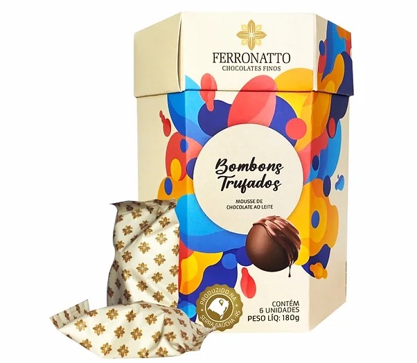 Bombons Trufados Ferronatto - Produtos coloniais