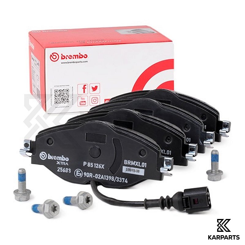 Jogo Pastilha Freio Dianteiro Performance XTRA Brembo P85126X Golf