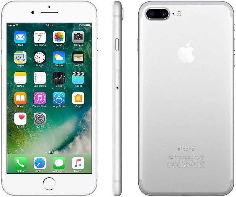 セット　iPhone 7plus 64GB iPhone 8 128GB iPhone 7 Plus 128GB Silver Apple Camera dupla Usado - SMARTSSHOP