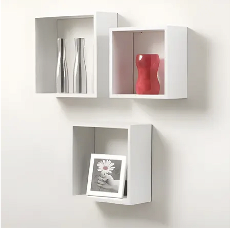 Kit com 3 Nichos em MDP Branco