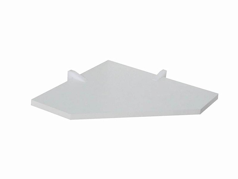 Prateleiras De Canto 30x30 Mdp Branca Com Suportes