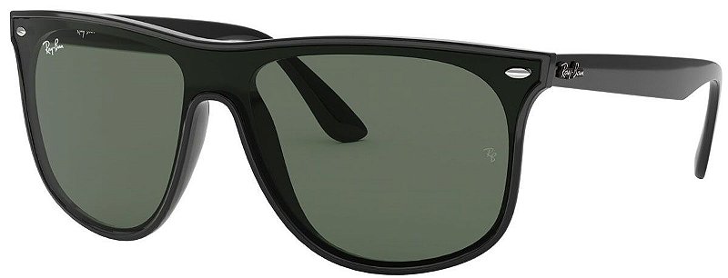 Óculos de Sol Masculino RayBan RB4373L Preto Brilho e Verde