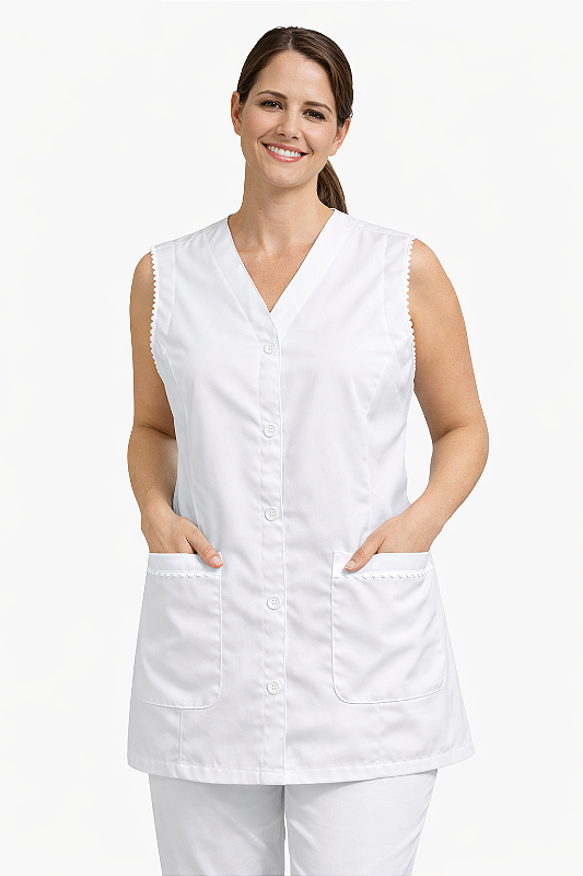 Jaleco Cavado Profissional de Enfermagem e Cuidadora