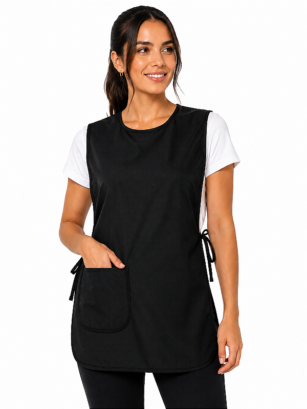 Bata Profissional Feminina com Bolso e Amarração Lateral