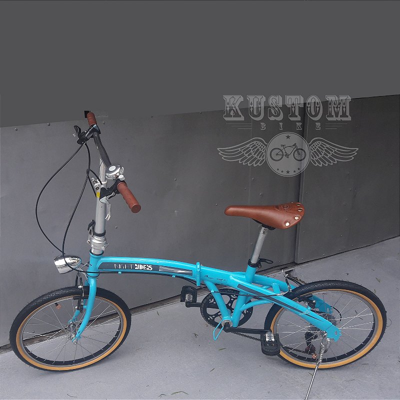 Bicicleta Dobravel Estilo Vintage Retro Cambio Shimano 7v - Kustom