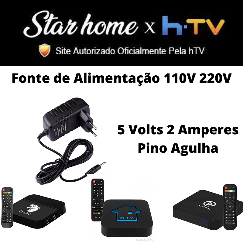 Fonte de Alimentação 5V 2A para Receptores HTV, Tigre e Unitv: Alta Qu ...