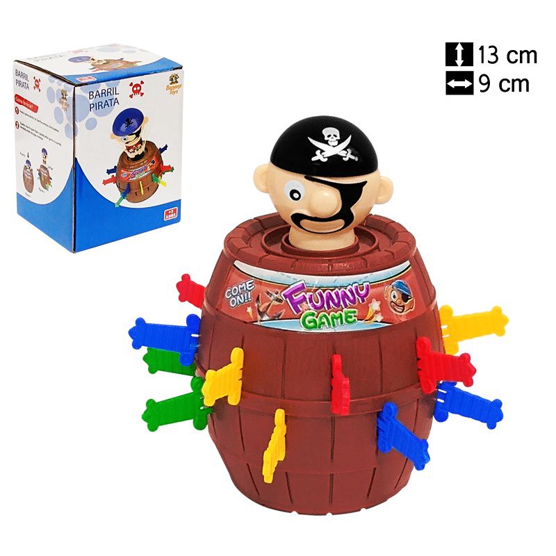 Jogo Mini Barril do Pirata Pula Pirata Game - Brinquedo Educativo e Muita  Diversão - Crianças e Família