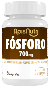 Suplemento Mineral de Fósforo 700mg 60 cápsulas Apis Nutri