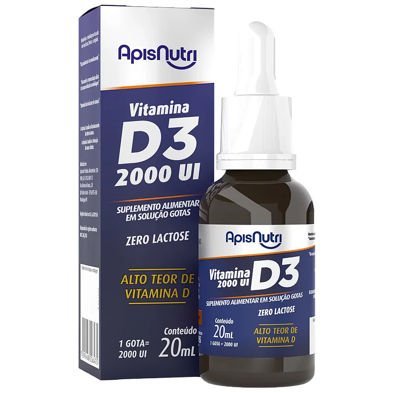 Suplemento de Vitamina "D3" 20ml Gotas ApisNutri