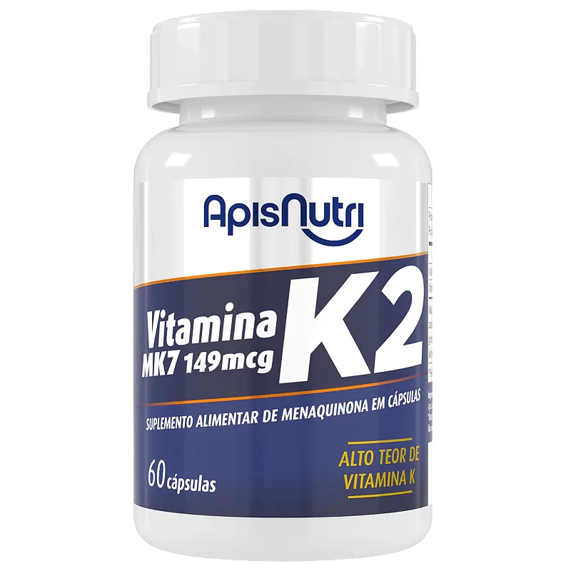 Suplemento de Vitamina "K2" 149mcg 60 cápsulas ApisNutri