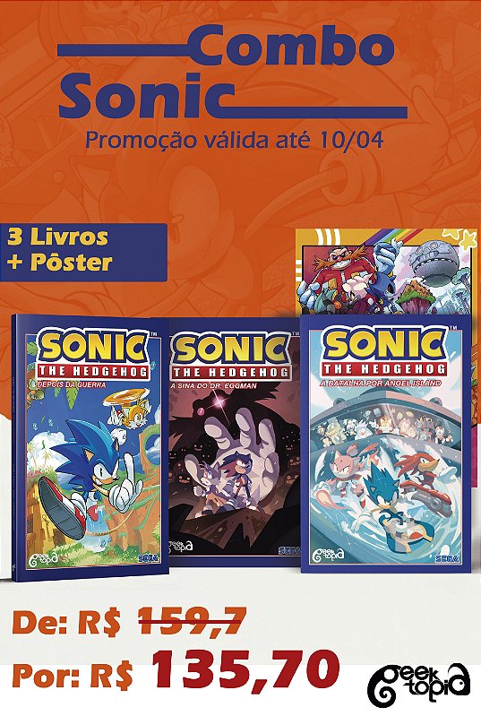 Combo - Sonic - Amoler - Editora e Livraria