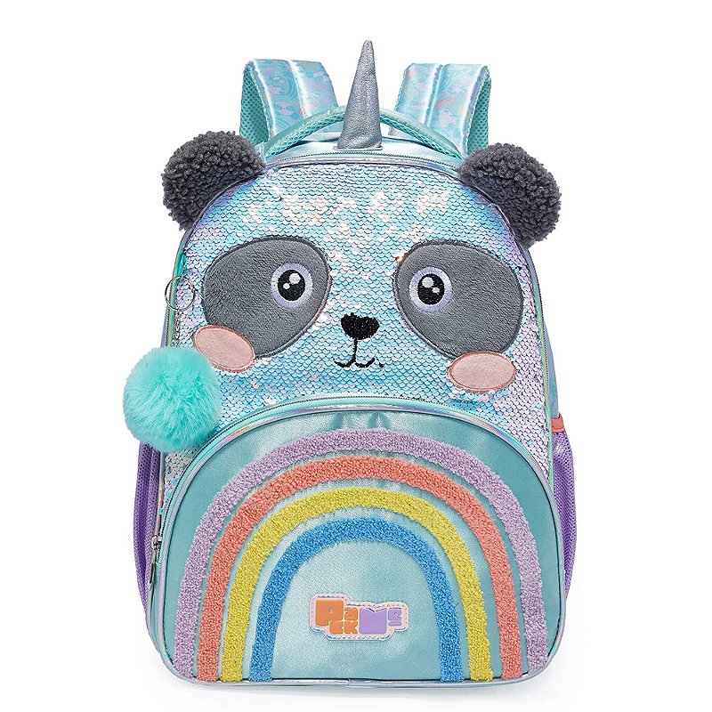 Mochila De Costas Pacific Pack Me Sweet Panda Verde Nuvem De Algodão Mochila De Costas Pacific Pack Me Sweet Panda Verde Nuvem De Algodão