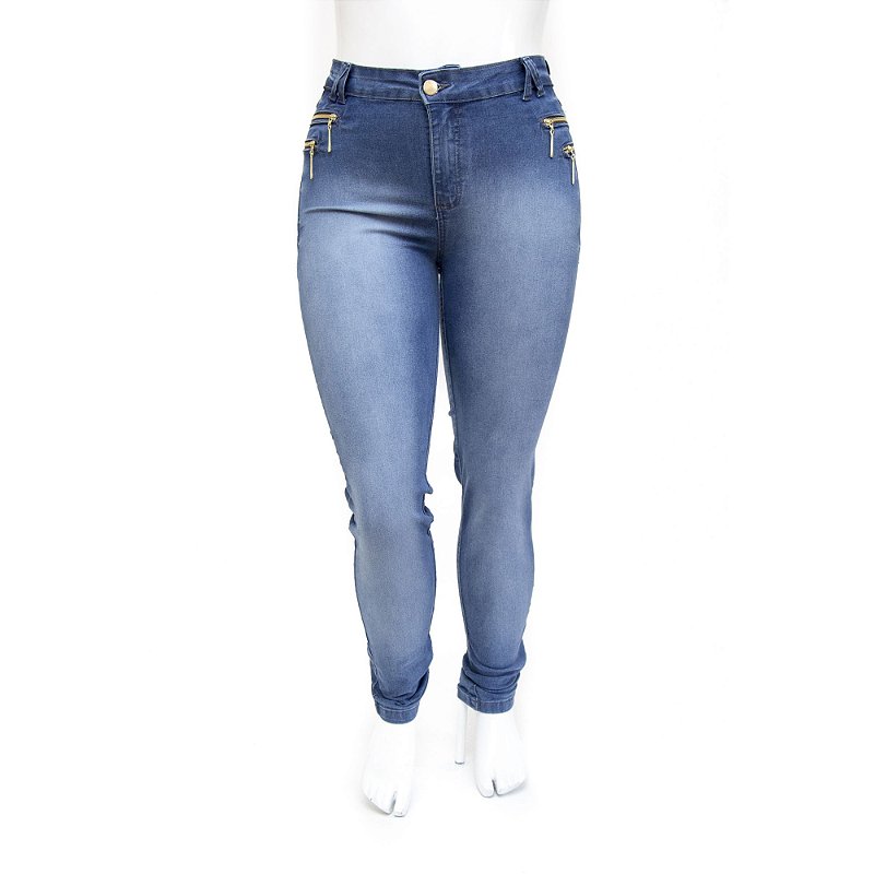 Calça Plus Size Jeans Feminina Hot Pants Cheris