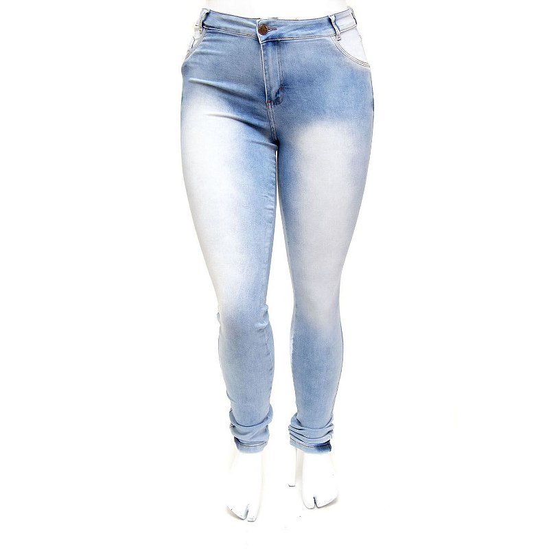 Calça Jeans Plus Size Feminina Clara Helix Hot Pants