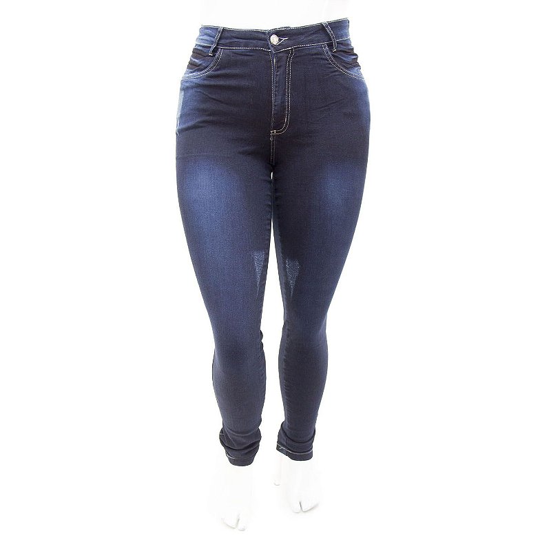Calça Jeans Plus Size Feminina Hot Pants Thomix com Lycra