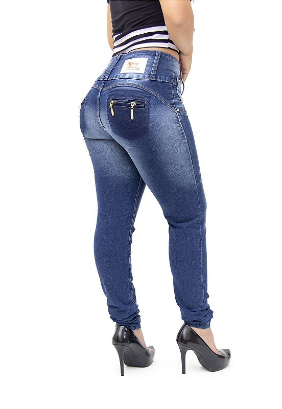 Calça Jeans Cheris Skinny Devani Azul