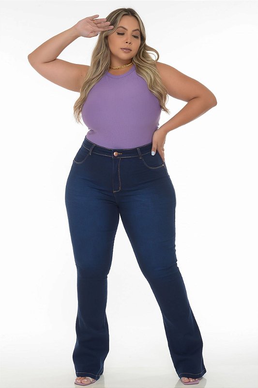 Calça Jeans Plus Size Flare, Ane Jeans