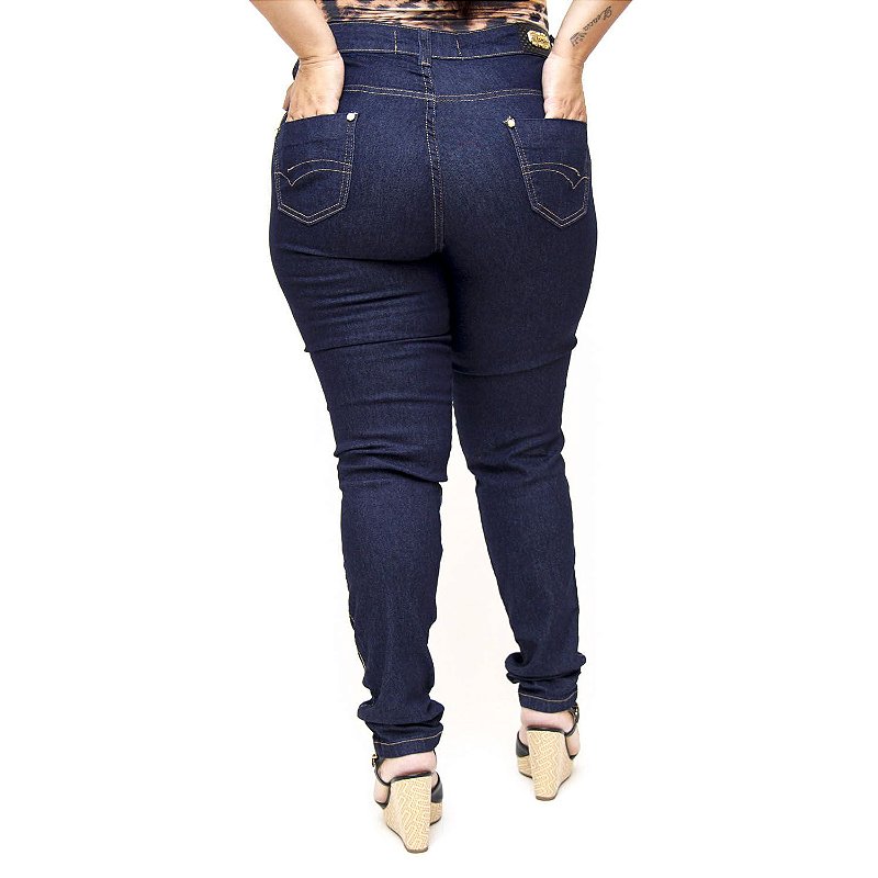 Calça Jeans Thomix Plus Size Skinny Zumira Azul