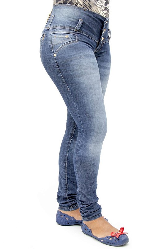 Calça Jeans Feminina R.I.19 Modelo Legging Tradicional