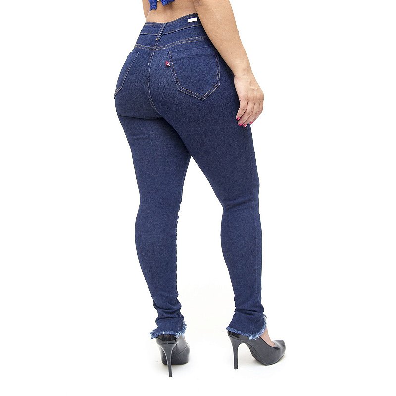 Calça Jeans Feminina Cambos Skinny Zila Azul