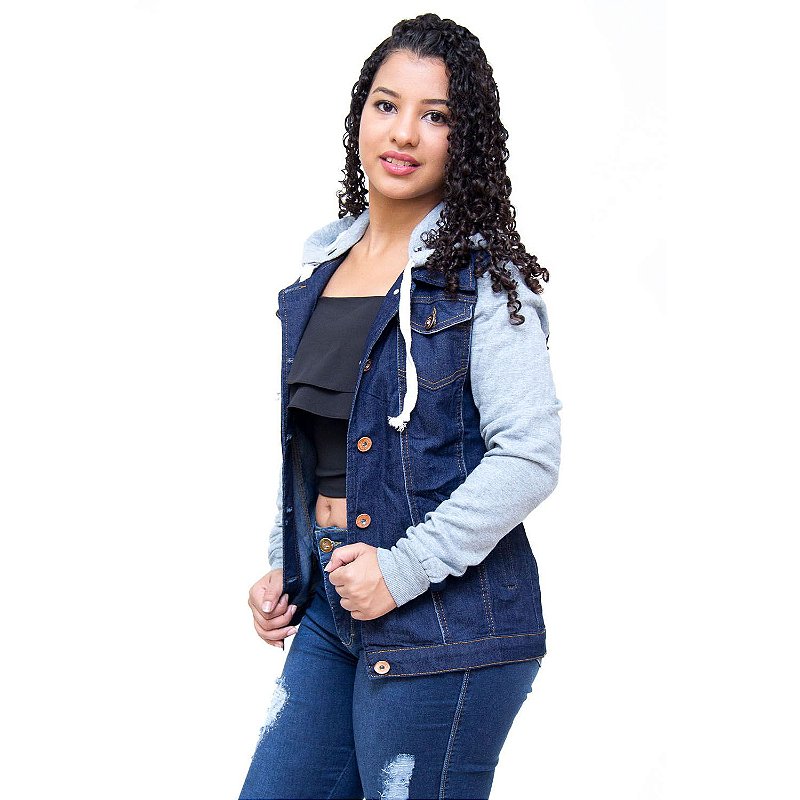 Jaqueta Jeans Feminina Credencial Jenipher Azul