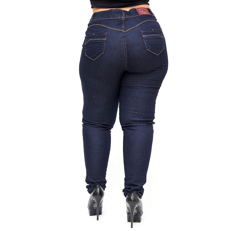 Calça Jeans Credencial Plus Size Skinny Claudeci Azul