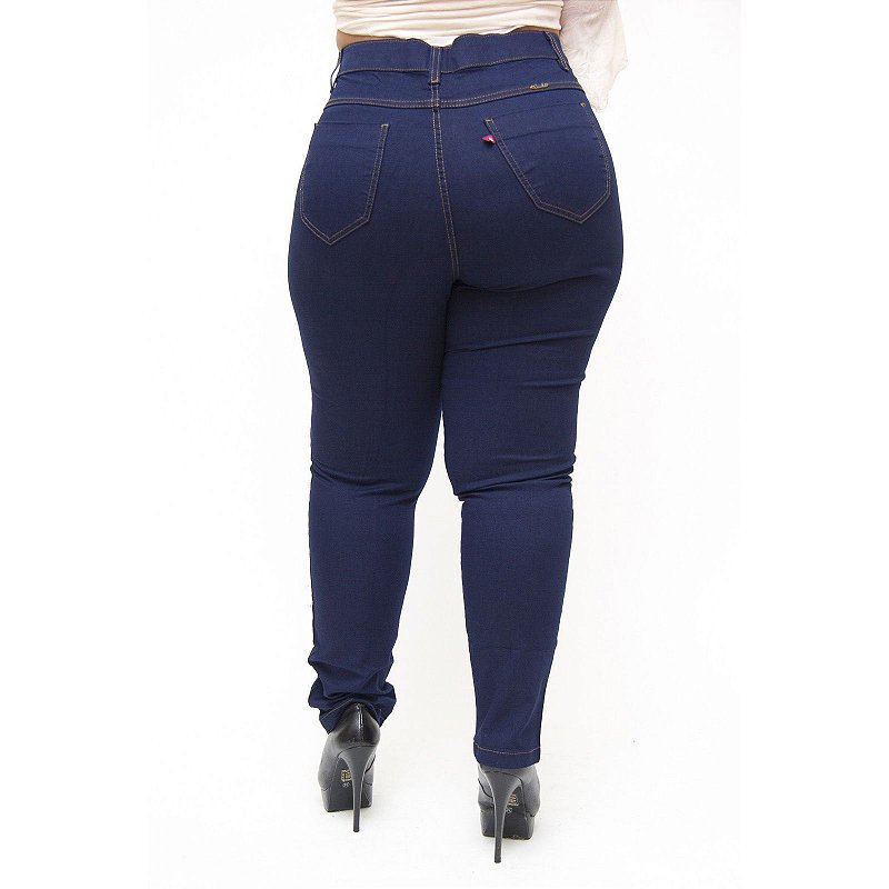 Calça Jeans Feminina Cambo Plus Size Monika Azul
