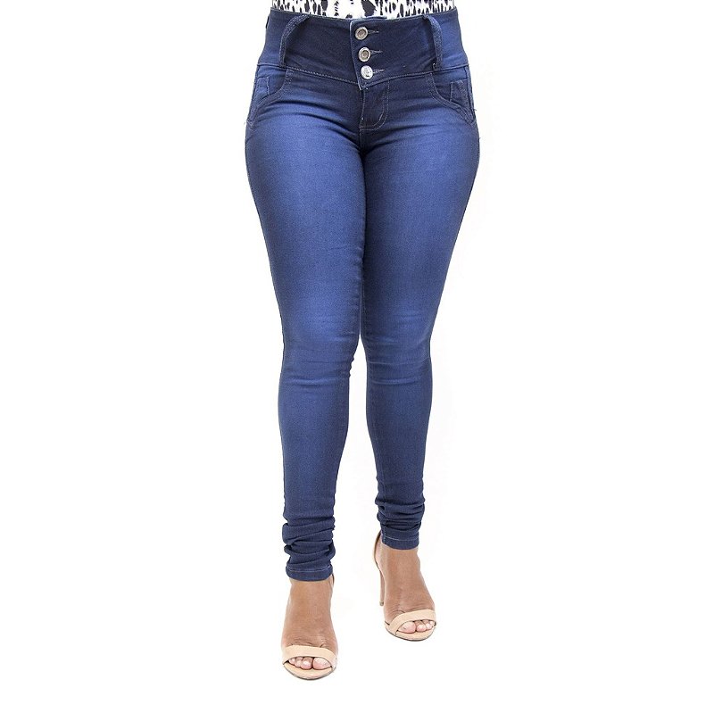 Calça Jeans Feminina Credencial Azul Marinho