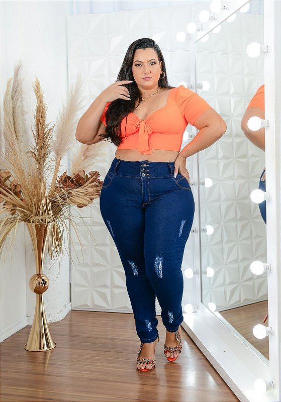 Calça Jeans Helix Plus Size Skinny Armenia Azul