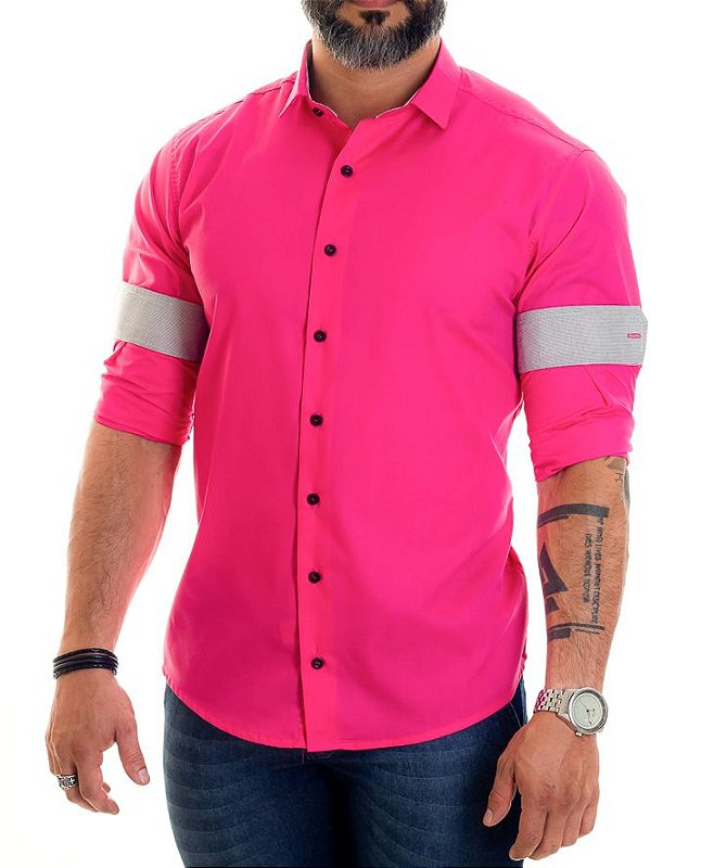 Camisa Masculina Slim Fit Luxo Infinity Reiswear