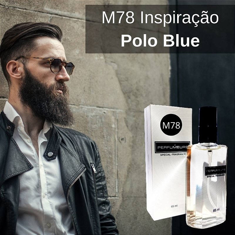 M78 - Perfume ( POLO BLUE RALPH LAUREN ) Masculino 65ml Genérico