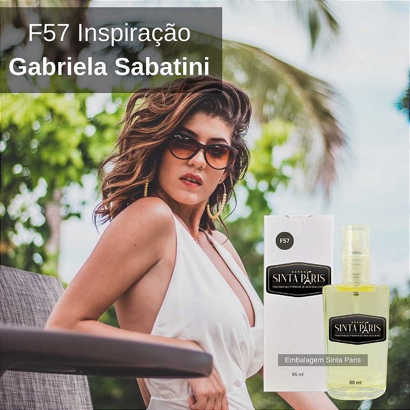 F57 - Perfume SINTA PARIS Contratipo FEMININO 65ml Inspirado em Gabriela  Sabatini ( Genérico Similar )