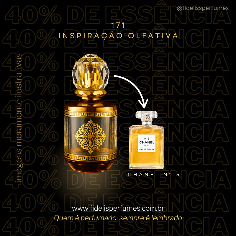171 - Inspiração Olfativa do Chanel n° 5 - 50ml - FIDELIS PERFUMES