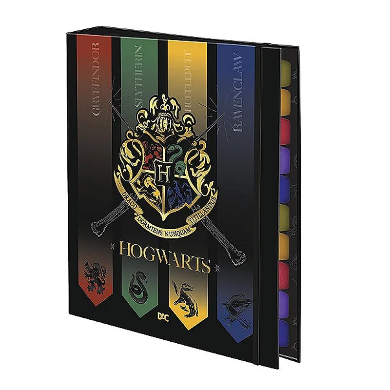Fichário Escolar Argolado Harry Potter Universitário Dac