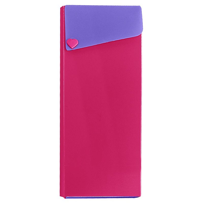 Estojo Escolar Multiuso Full Color Pink E Roxo Dello