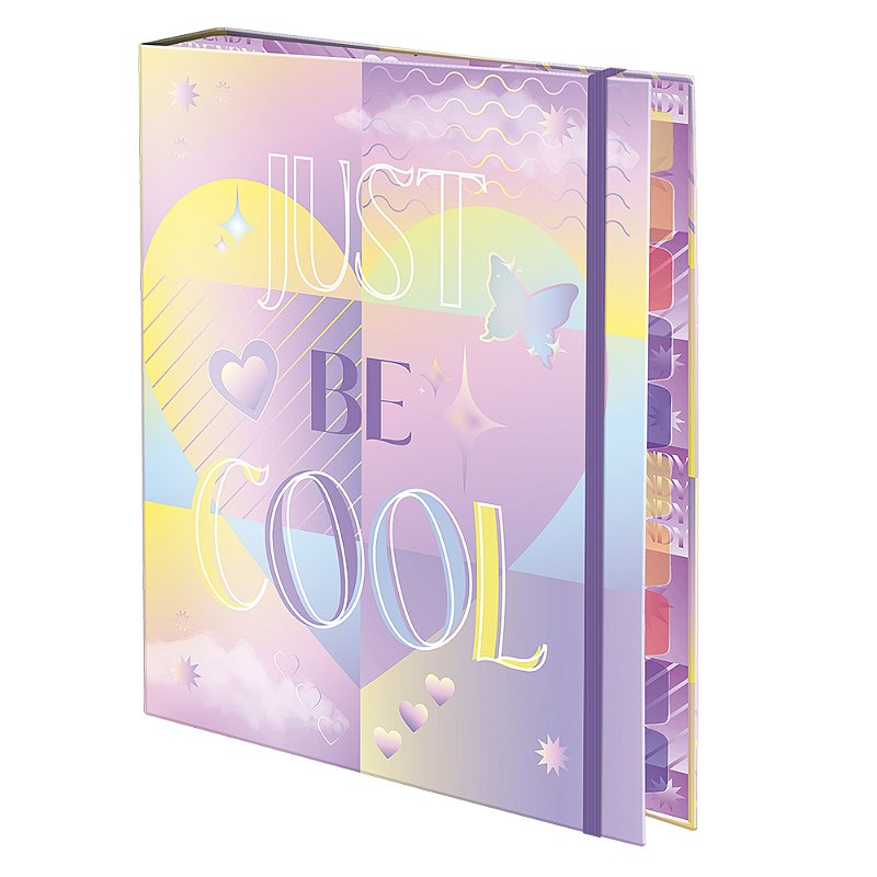 Caderno Argolado Fichário Universitário Trendy Lavender Dac  Com Elástico
