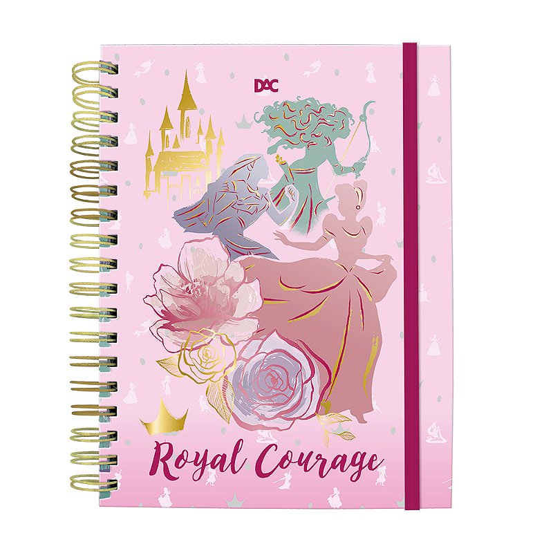 Caderno Inteligente Smart Universitário Disney Princesas 10 Mat Removivel 90g