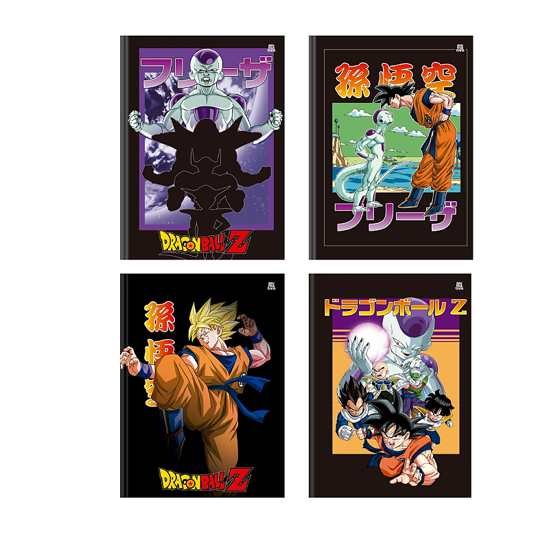 Caderno Brochura Capa Dura Dragon Ball Z Animativa 1 Matéria 80 fls