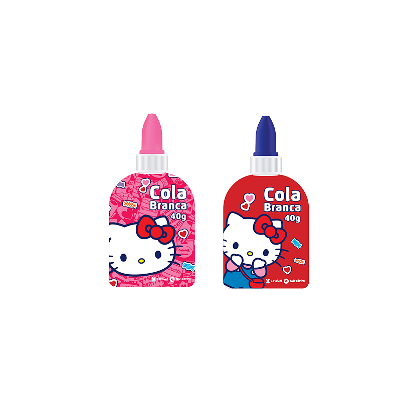 Cola Branca Escolar Leo e Leo Hello Kitty 40g