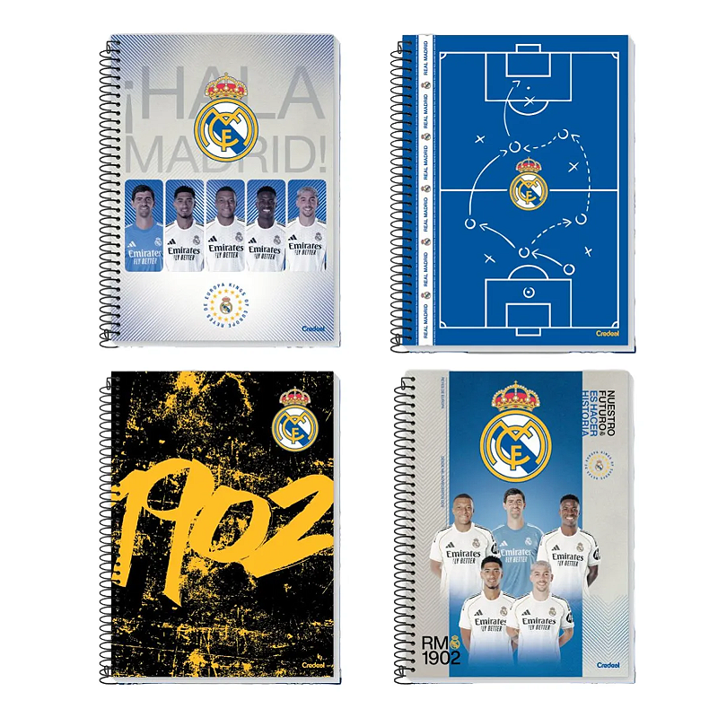 Caderno Universitário Real Madrid 80 Fls 1 Matéria