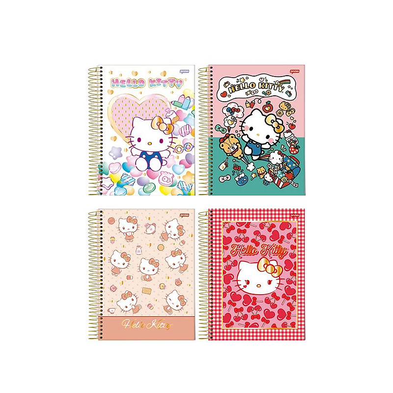 Caderno Universitário Hello Kitty 1 Matéria JandaIA